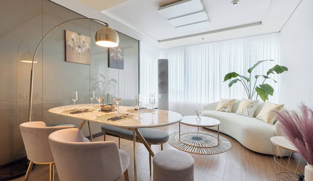 [1min Coex/3Room 2Bath] Gold Marble Suites Gangnam in Seoul