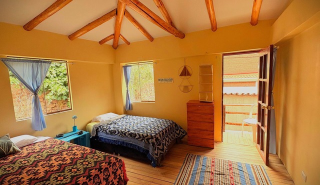 Enjoy a private room with breathtaking views of the Pisac mountains. in Pisac