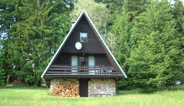 Holiday home with sauna and fireplace in Strážné