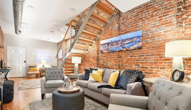 ★ HostWise Stays ★ Off-Street Parking, <1 block from Butler, Patio, Great Space! in Pittsburgh