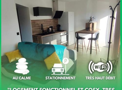 L'Escale Zen # Parking - WIFI Fibre - Au Calme in Challes-les-Eaux