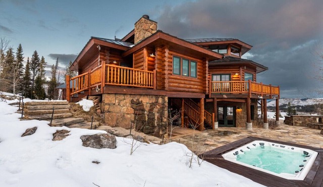 Luxurious Hillside Lodge on a Working Wyoming Ranch in Little Jackson Hole