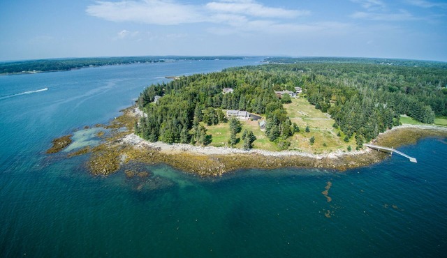 Luxurious ocean-front home with dock in St George