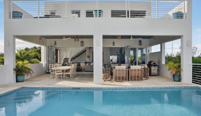 Luxury 5 Bdr villa with private pool near Long Bay Beach in Long Bay Hills
