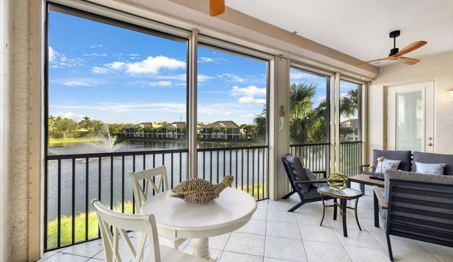Luxury Waterfront Rental with wraparound water views at Miromar Lakes, in Miromar Lakes