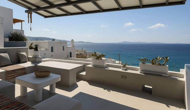 Mykonos Noir Nest - Sea View Escape in Tourlos