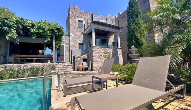 Private Pool Getaway in a Luxury Stone Villa in Bodrum