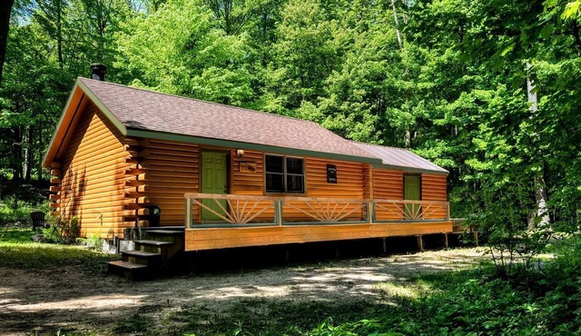 Private Riverfront Cabin with Waterfalls on the St. Regis River, New York in Potsdam