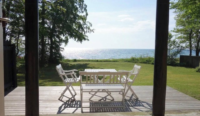 Sea view and private beach in first row in Nykøbing Falster