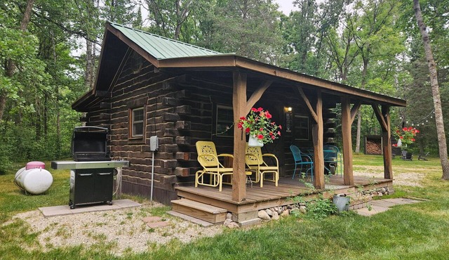 Secluded Shipman Lake Cabin Fire Pit in Park Rapids