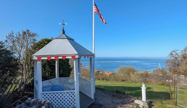 Stunning Harbor View Home with Gazebo & Fireplace in Port Angeles