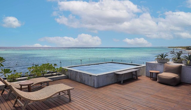 Tankah Bay 3BR Beachfront| ¡Rooftop & Plunge Pool! in Tulum