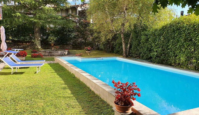 Villa & private pool in village, restaurants, pizza oven, free organic produce in Castiglione di Garfagnana