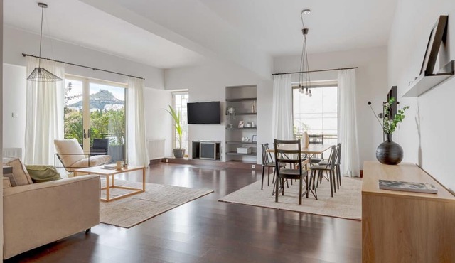 Panoramic 1BR Apartment near Kallimarmaro Stadium in Athens